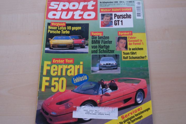 Deckblatt Sport Auto (09/1996)